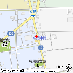 埼玉県春日部市立野502周辺の地図