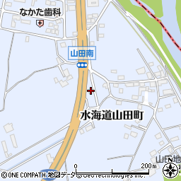 茨城県常総市水海道山田町1130-4周辺の地図