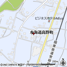 茨城県常総市水海道高野町2332周辺の地図