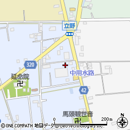 埼玉県春日部市立野399周辺の地図