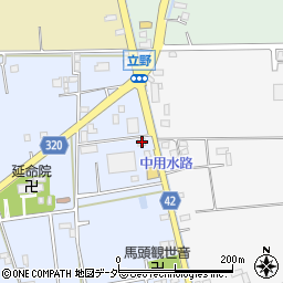 埼玉県春日部市立野504周辺の地図