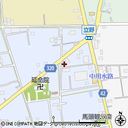 埼玉県春日部市立野511周辺の地図