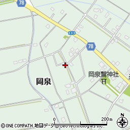 埼玉県白岡市岡泉1071-18周辺の地図