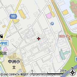 長野県諏訪市中洲2889-7周辺の地図