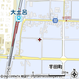 福井県福井市半田町周辺の地図