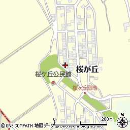 茨城県つくば市桜が丘13-10周辺の地図