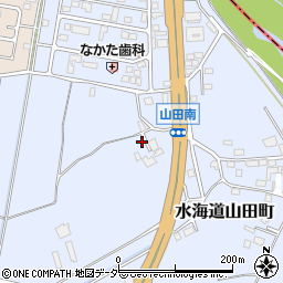茨城県常総市水海道山田町1255-2周辺の地図