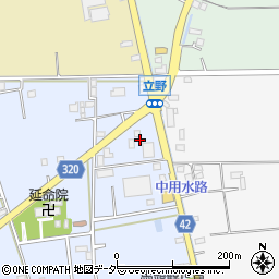 埼玉県春日部市立野414周辺の地図