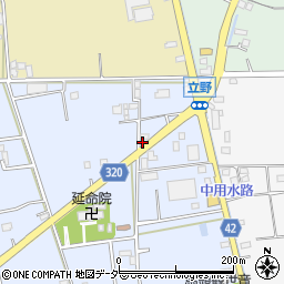 埼玉県春日部市立野512周辺の地図