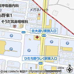 茨城トヨペットひたち野うしく店周辺の地図