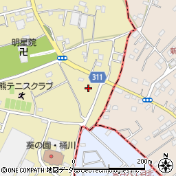セブンイレブン桶川倉田店周辺の地図