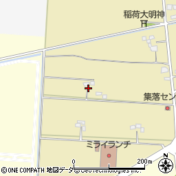 茨城県つくばみらい市中原周辺の地図
