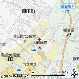 不二家　永田店周辺の地図