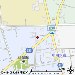 埼玉県春日部市立野513周辺の地図