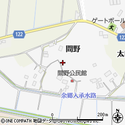 茨城県稲敷郡美浦村間野周辺の地図