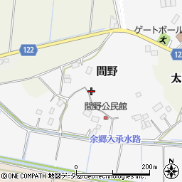 茨城県美浦村（稲敷郡）間野周辺の地図