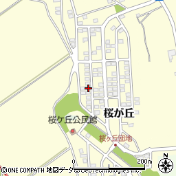 茨城県つくば市桜が丘13-6周辺の地図