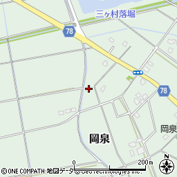 埼玉県白岡市岡泉1080-1周辺の地図