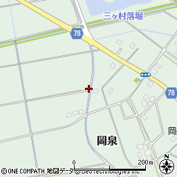 埼玉県白岡市岡泉205周辺の地図