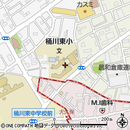 桶川市立桶川東小学校周辺の地図