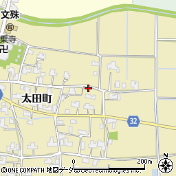 福井県福井市太田町周辺の地図