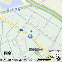 埼玉県白岡市岡泉1371-1周辺の地図