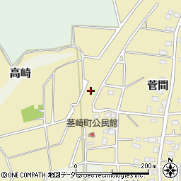 茨城県つくば市菅間周辺の地図