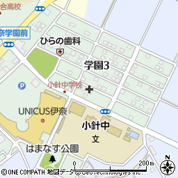 埼玉県伊奈町（北足立郡）学園周辺の地図