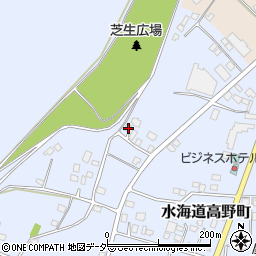 茨城県常総市水海道高野町2376周辺の地図