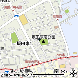 坂田原南公園トイレ周辺の地図