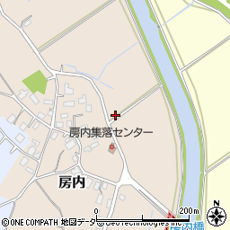茨城県つくば市房内周辺の地図
