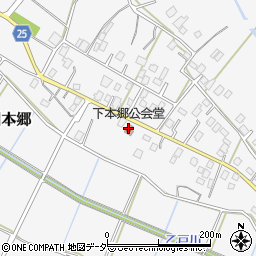 下本郷公会堂周辺の地図