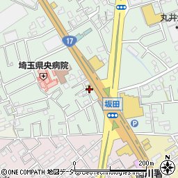 松屋 桶川店周辺の地図