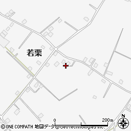 茨城県稲敷郡阿見町若栗3417周辺の地図