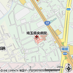 埼玉県央病院（聖蹟会）周辺の地図
