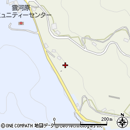 埼玉県比企郡ときがわ町雲河原周辺の地図