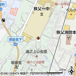 埼玉県秩父市滝の上町周辺の地図