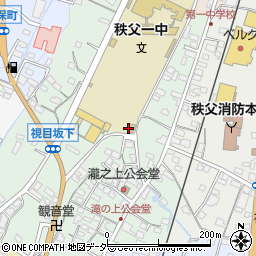 埼玉県秩父市滝の上町周辺の地図
