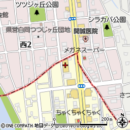 ダイソー蓮田店周辺の地図