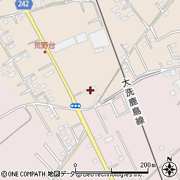 茨城県鹿嶋市荒野1595-3周辺の地図