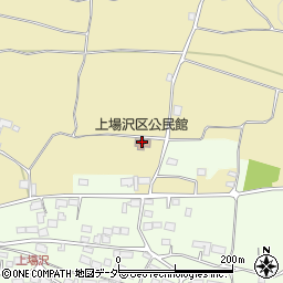 上場沢区公民館周辺の地図