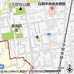 埼玉県白岡市小久喜92周辺の地図