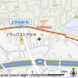 埼玉県桶川市上日出谷668-2周辺の地図