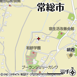 茨城県常総市坂手町1198-2周辺の地図