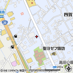 諏訪警察署四賀交番周辺の地図