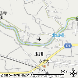 埼玉県比企郡ときがわ町玉川3808周辺の地図