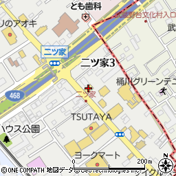 無添くら寿司 北本店周辺の地図