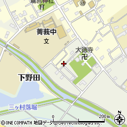 埼玉県白岡市上野田174周辺の地図