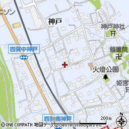 長野県諏訪市四賀神戸2857周辺の地図