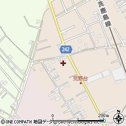茨城県鹿嶋市荒野1600-164周辺の地図